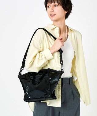 LeSportsac TOP HANDLE CONV TOTE/ブラックシャイン ブラックシャイン