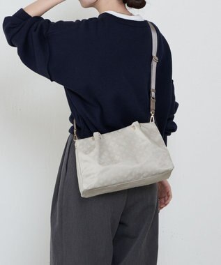 russet ナイロン三層2WAYミニトートバッグ(CE-1580) Ecru