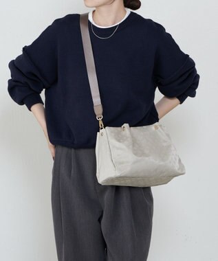 russet ナイロン三層2WAYミニトートバッグ(CE-1580) Ecru