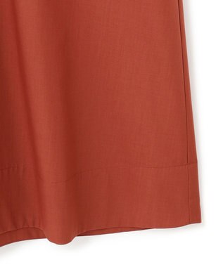 23区 L 【一部店舗限定/UVカット/洗える】タイプライター サック風 ワンピース テラコッタ系