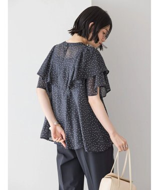 AMERICAN HOLIC 接触冷感シアーフリルブラウス Dot