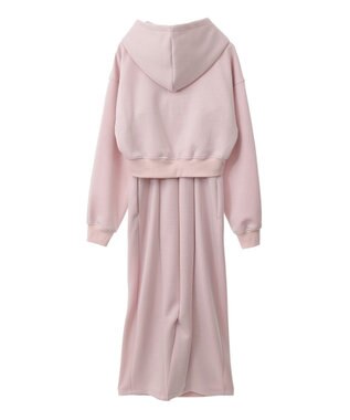 Green Parks ｄａｚｚｌｉｎ　ＳＥＴ２点パーカー＋キャミワンピース Pink