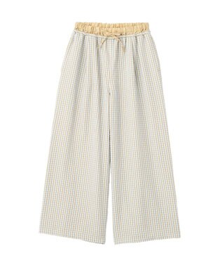 CRAFT STANDARD BOUTIQUE サッカーチェックイージーパンツ Light Blue
