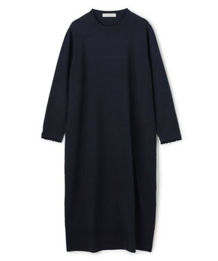 UNFILO フリルトリミング ニットワンピース