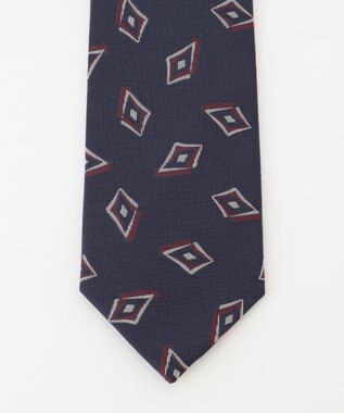 KASHIYAMA KASHIYAMAオリジナル【JAPAN MADE】ジオメトリックネクタイ レッド