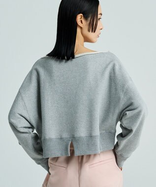 uncrave スウェット ショートトップス（uncrave WHITE） ミッドグレー