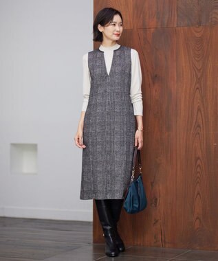 J.PRESS LADIES 【洗える】PRINCE ハイネック ニット ベージュ系