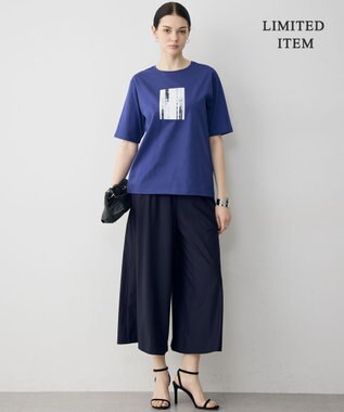 ICB L 【WEB限定カラーあり】マットスキューバ ガウチョパンツ ネイビー［WEB限定］