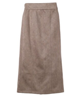 Green Parks ・ＥＬＥＮＣＡＲＥ　ＤＵＥ　エンボスナロースカート Mocha