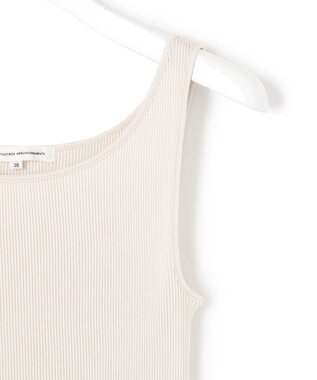 23区 オーガニック リブ タンクトップ グレージュ系