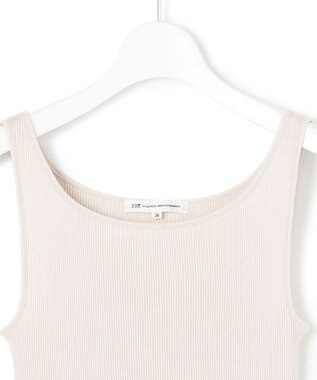 23区 オーガニック リブ タンクトップ グレージュ系