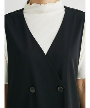 Green Parks ジレにもなる２ｗａｙジャンスカ Black