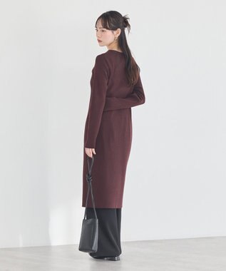 earth music&ecology Ｖネックニットワンピース Brown