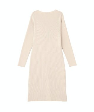 earth music&ecology Ｖネックニットワンピース Beige