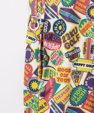 23区GOLF WEB限定【WOMEN】ステッカープリント モックネックワンピース イエロー系5