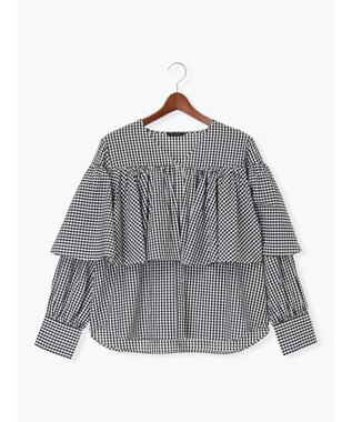 Te chichi ビッグフリルブラウス ブラック