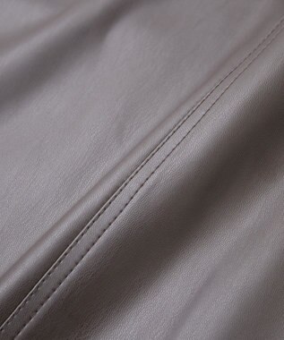 AMERICAN HOLIC Wポケットフェイクレザースカート Brown