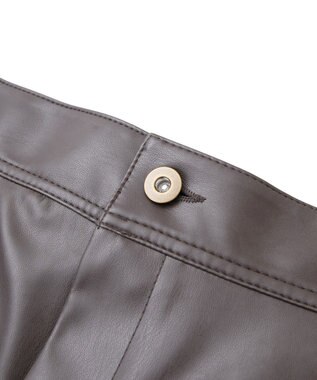 AMERICAN HOLIC Wポケットフェイクレザースカート Brown