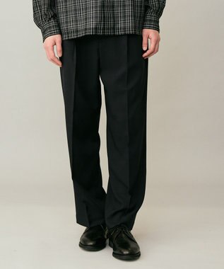 UNFILO MENS ウーリーノ 2タックスラックス ネイビー