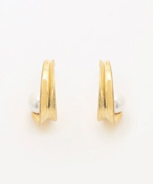 組曲 ドロップフェイクパールピアス ゴールド系