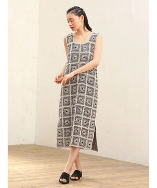 Green Parks ■ＥＳＣＡＲ　クロシェレースワンピース Black