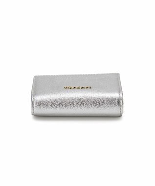 TOPKAPI 【TOPKAPI】シュリンクレザー パール がま口 二つ折り 財布 シルバー