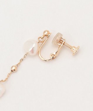 TOCCA PEARL STATION EARRINGS 淡水バロックパール イヤリング ゴールド系