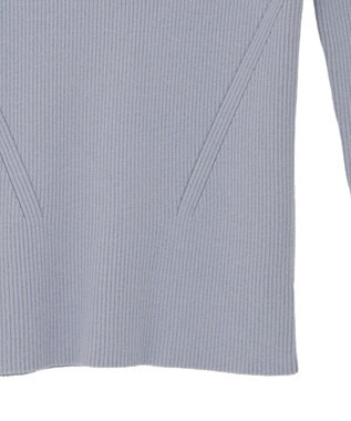 CRAFT STANDARD BOUTIQUE リブタートルニットプルオーバー Light Blue
