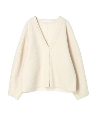 Green Parks ・ＥＬＥＮＣＡＲＥ　ＤＵＥ　ブークレＶネックカーデ Ivory