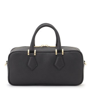 23区 【先行予約】VIOLAd'ORO シュリンクレザー 2WAY スクエア ボストンバッグ ブラック系