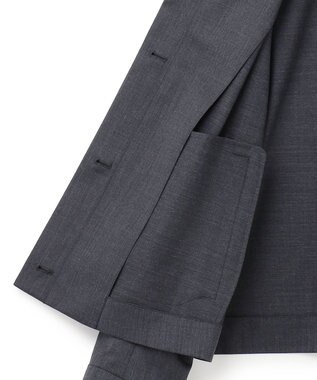 ICB 【洗える】 TWブロード ブルゾン チャコール系