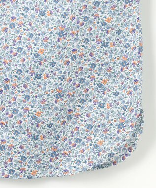 J.PRESS LADIES L 【洗える】Liberty Lilibet＆Hannah Rose バンドカラー ブラウス ブルー系5