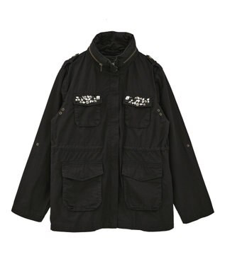YECCA VECCA 【archive】ビジューミリタリージャケット Black