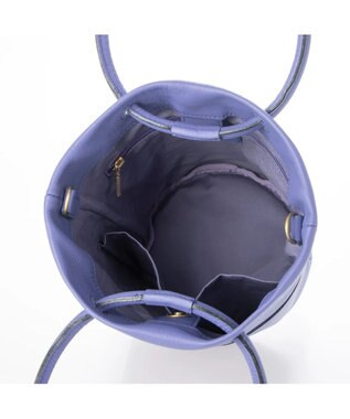 UNBILLION 【テレビ ドラマ着用アイテム】ペルケ perche / 姫路レザー丸手ハンドル2wayバケツバッグ パープル