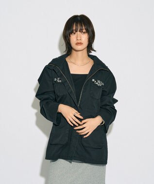 YECCA VECCA 【archive】ビジューミリタリージャケット Black