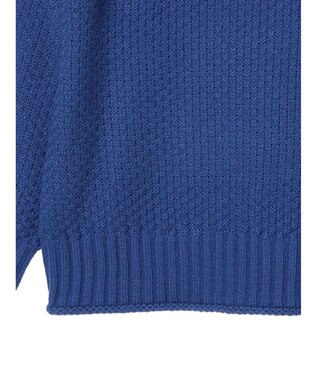 Green Parks 洗える　カノコ編みニットプルオーバー Blue