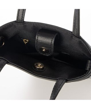 UNBILLION 【テレビ ドラマ着用アイテム】ペルケ perche / シーププリーツパール付き2wayミニショルダー ブラック