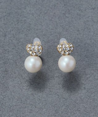 Phoebe 〈痛くないシリーズ/金属アレルギー対応〉タイニーラブパールライトフィットイヤリング　ぷっくりハート