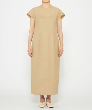 uncrave 【手洗い可】ライト チノ ワンピース（uncrave WHITE） サンドベージュ