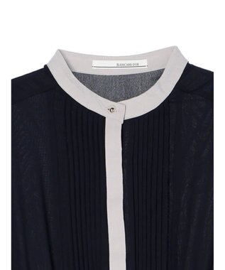 Green Parks ・ＥＬＥＮＣＡＲＥ　ＤＵＥ　バイカラーピンタックワンピ Navy