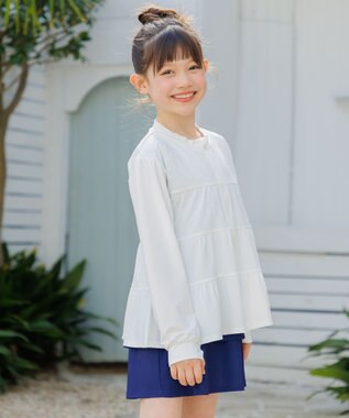 組曲 KIDS 【SS-Lサイズ】 ティアードラッシュガード オフホワイト