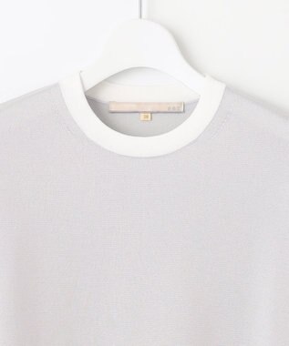 自由区 【XSサイズ～/洗える/セット着用可】シャインハイゲージ プルオーバーニット ライトグレー系