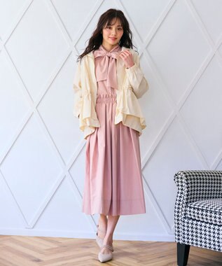 Feroux 【大好評につき新色追加！】ペプラムティアード マウンテン パーカー アイボリー系