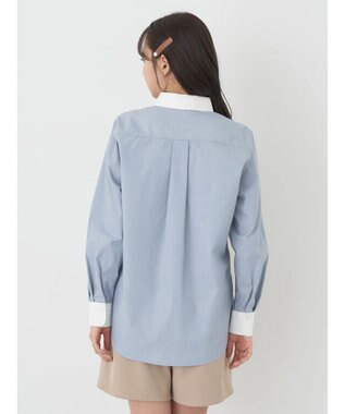 earth music&ecology クレリックシャツ Sax