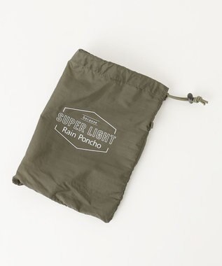ANY SIS 【WEB限定/撥水】スーパーライトレイン ポンチョ カーキ