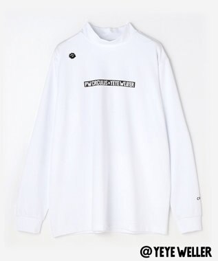 PW CIRCULUS 【UNISEX】【コラボアイテム】Yeyeコラボ ロングスリーブモックネックT ゴルフ ホワイト系2