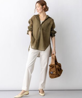 23区 S 23区DENIM ストレートフィット デニムパンツ ホワイト系