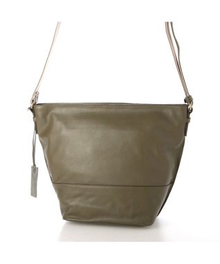 UNBILLION アトランタ ATLANTA / やぎ革軽量バケツ型ショルダー カーキ