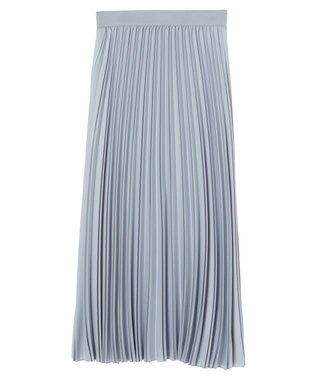 Green Parks プリーツスカート Blue Gray