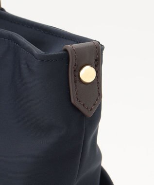 J.PRESS LADIES 【A4サイズ収納可】 ナイロン トート バッグ ネイビー系